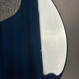 Ding on back of Used 2005 Taylor T5-S Flame Blue.