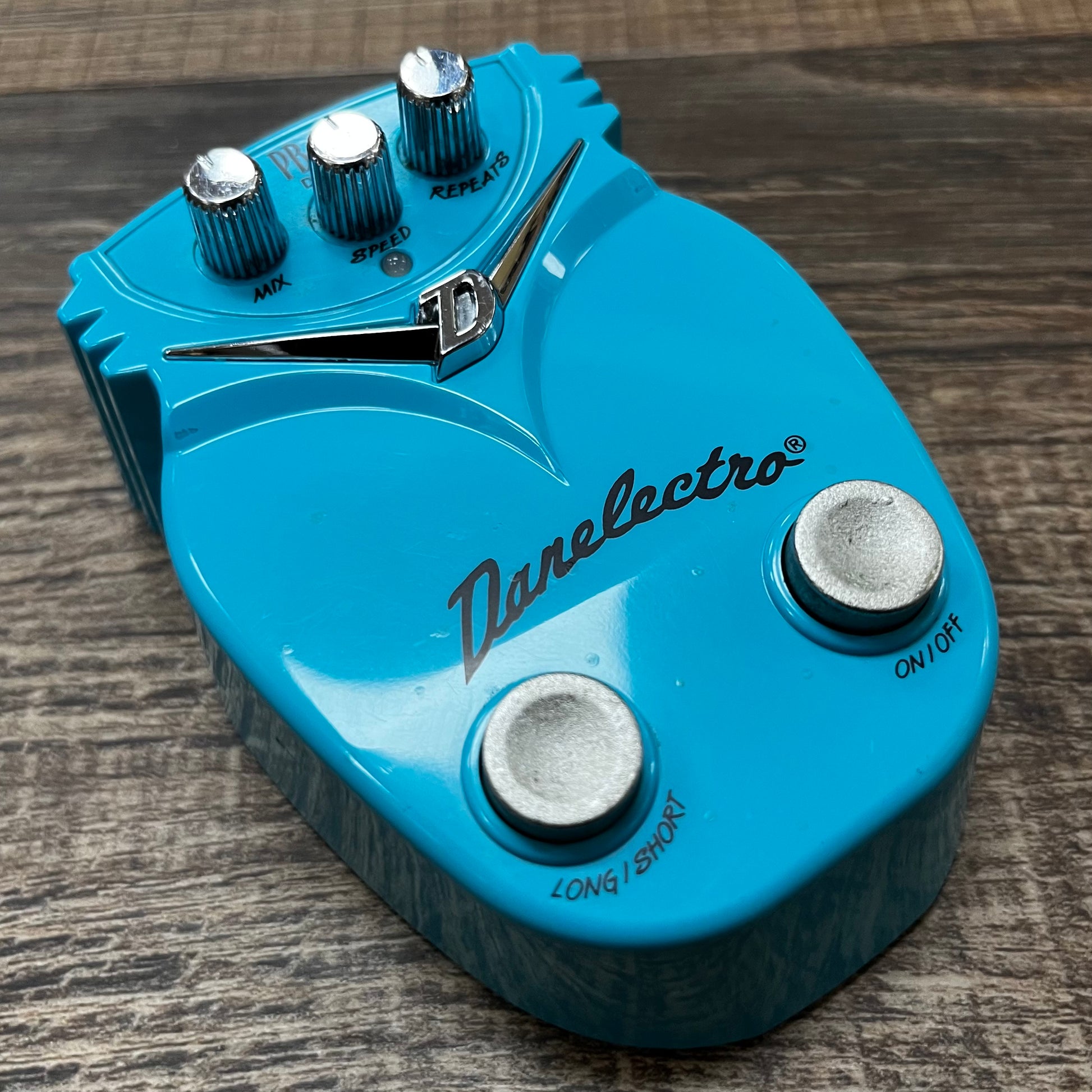 Side of Used Danelectro PB&J Delay Pedal TFW324