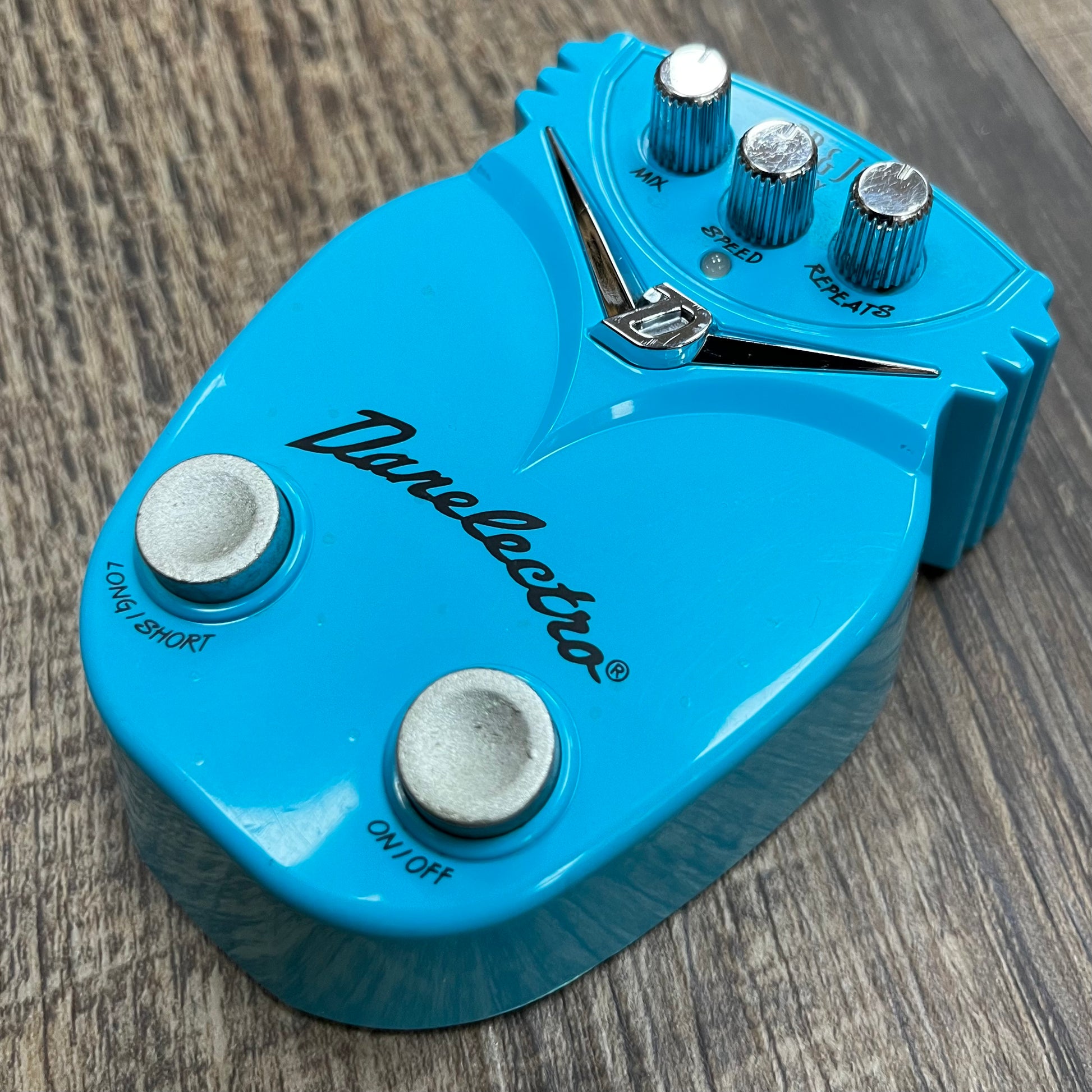 Side of Used Danelectro PB&J Delay Pedal TFW324