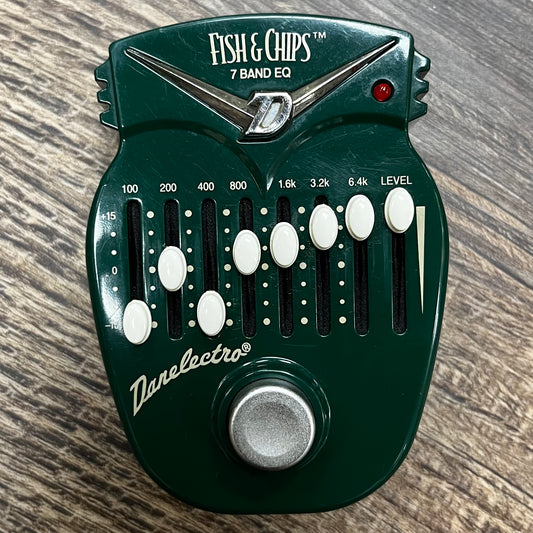 Top of Used Danelectro Fish & Chips 7 Band EQ Pedal TFW323