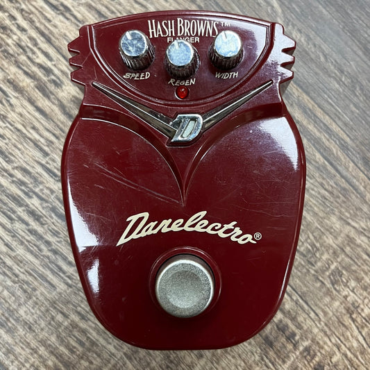 Top of Used Danelectro Hashbrowns Flanger Pedal TFW327