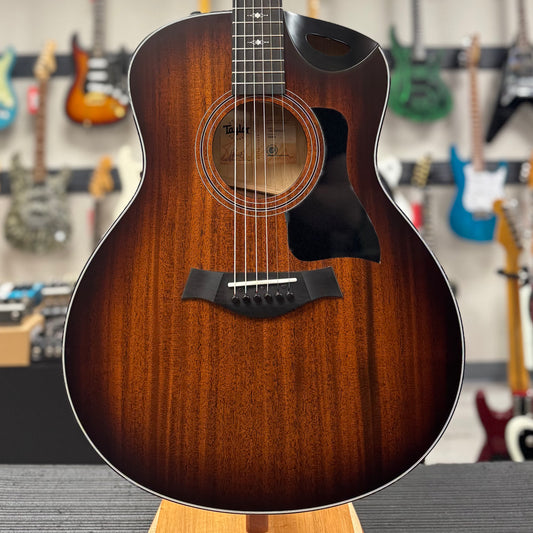 Front of body of Used Taylor 326ce Shaded Edgeburst w/case TSS6380