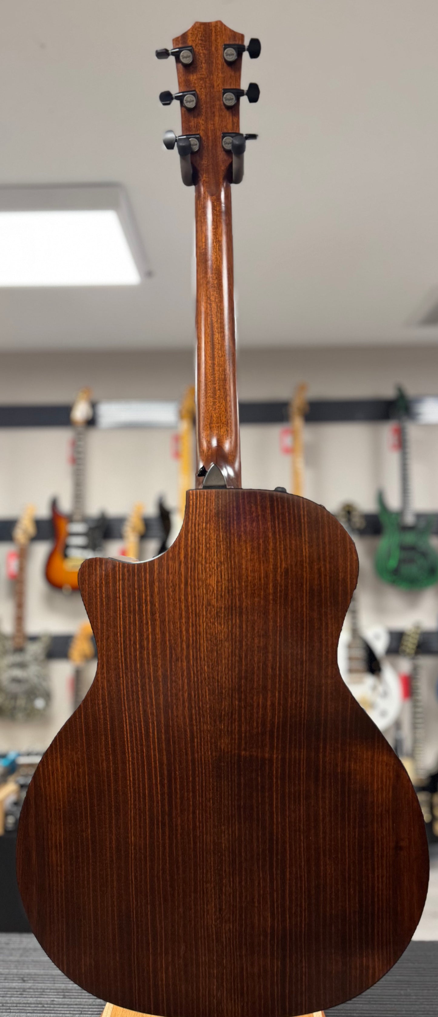 Back of whole Used Taylor 324ce Shaded Edgeburst w/case TSS6379