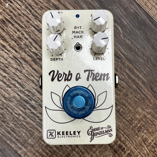 Top of Used Keeley Verb-o-Trem Reverb / Tremolo Pedal TFW341