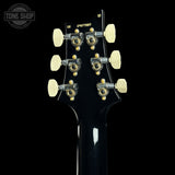 Back of headstock of Used PRS Special Semi-Hollow 10 Top Cobalt Smokeburst.