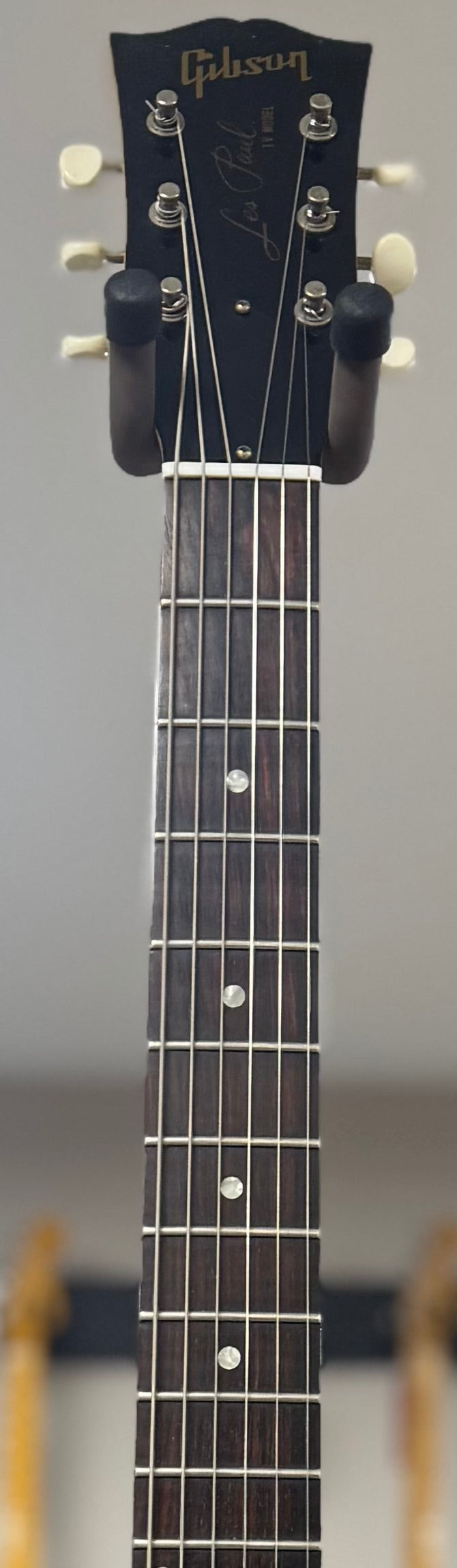 Front of neck of Used 2008 Gibson Custom Shop 1958 Les Paul Special TV Yellow w/case TSS6391