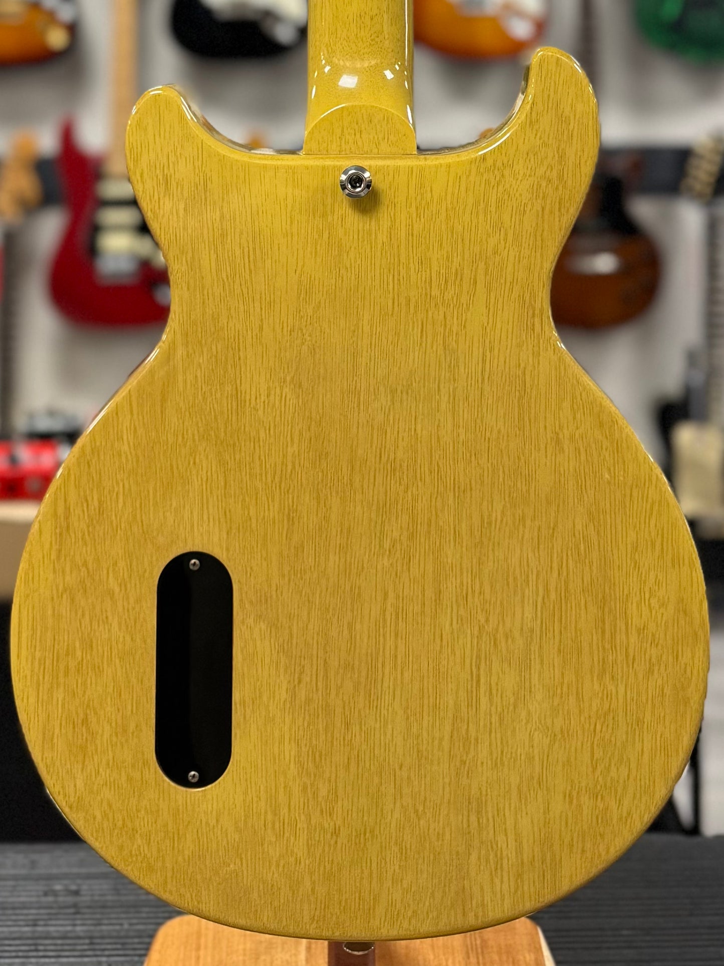 Back of body of Used 2008 Gibson Custom Shop 1958 Les Paul Special TV Yellow w/case TSS6391