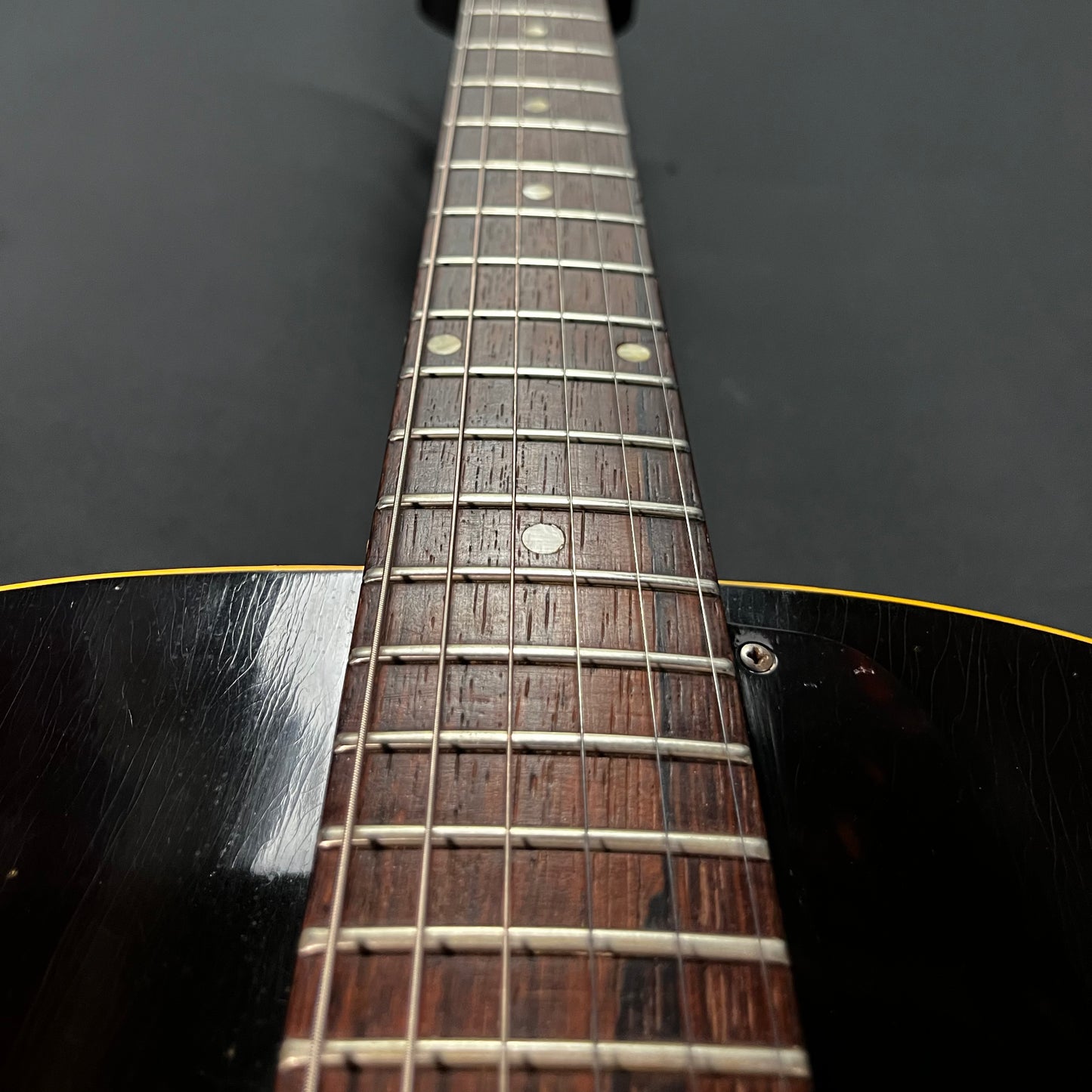 Fret board of Used 1956 Gibson ES-125T Thinline Archtop Sunburst w/Case TFW3063