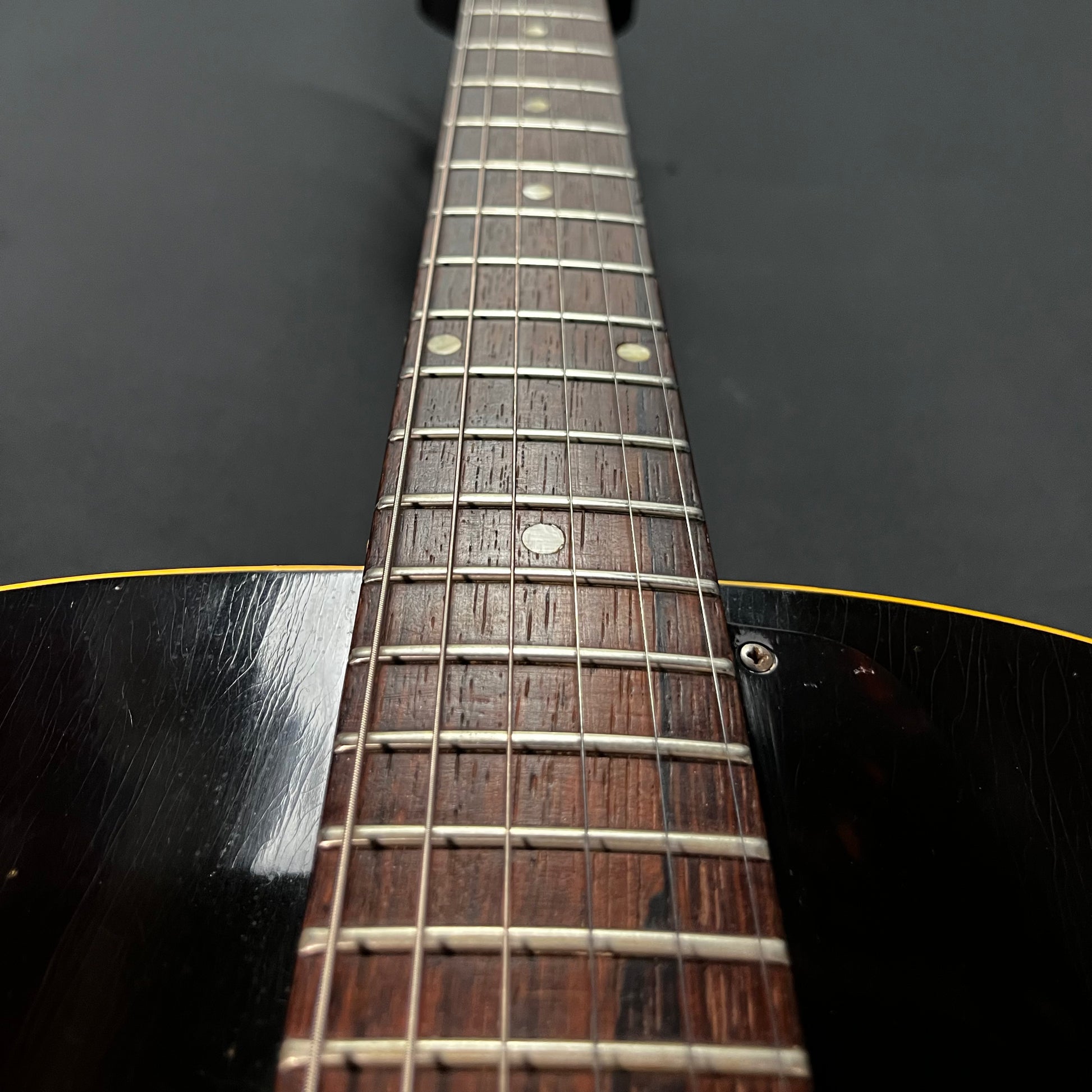 Fret board of Used 1956 Gibson ES-125T Thinline Archtop Sunburst w/Case TFW3063