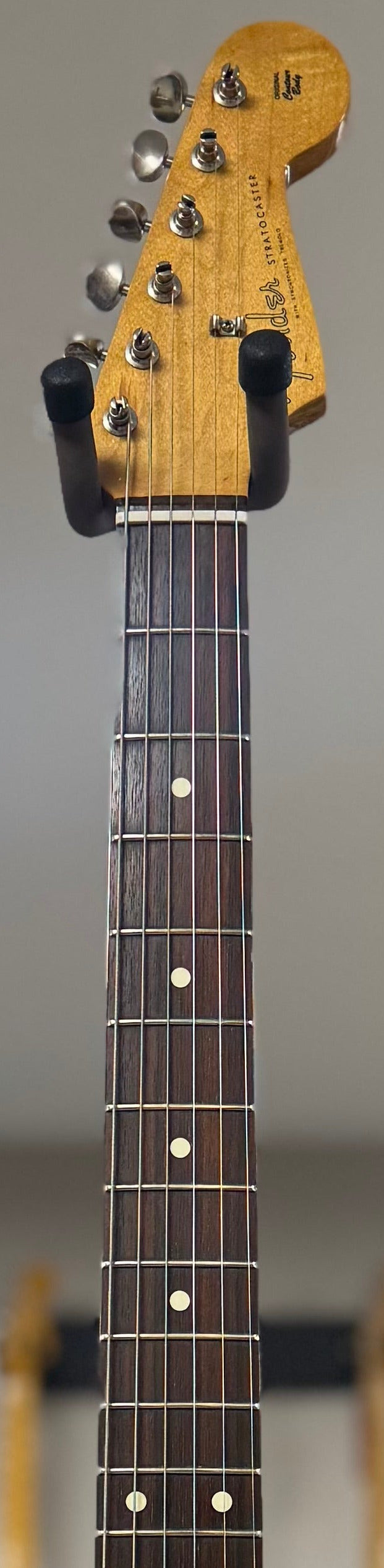 Front of neck of Used Fender Classic 60s Stratocaster Canary Diamond w/bag TSS6386