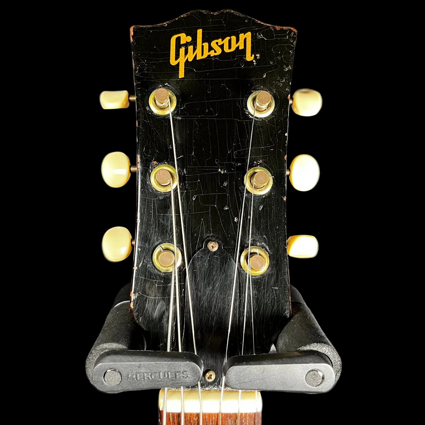 Headstock of Used 1956 Gibson ES-125T Thinline Archtop Sunburst w/Case TFW3063