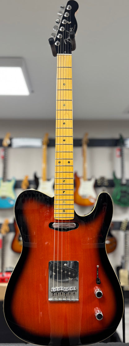 Front of whole Used Fender Aerodyne Telecaster MIJ Sunburst w/bag TSS6384
