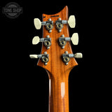 Back of headstock of Used PRS 40th Anniversary Custom 24 Limited Edition Tiger Eye.