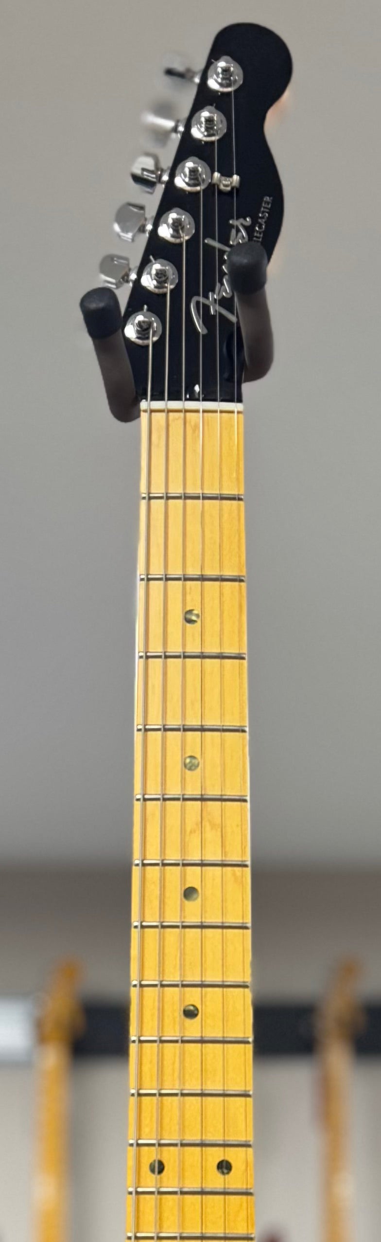 Front of neck of Used Fender Aerodyne Telecaster MIJ Sunburst w/bag TSS6384