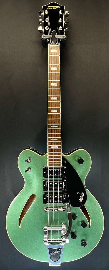 Full front of Used 2021 Gretsch Streamliner G2627T Georgia Green w/Case TFW343
