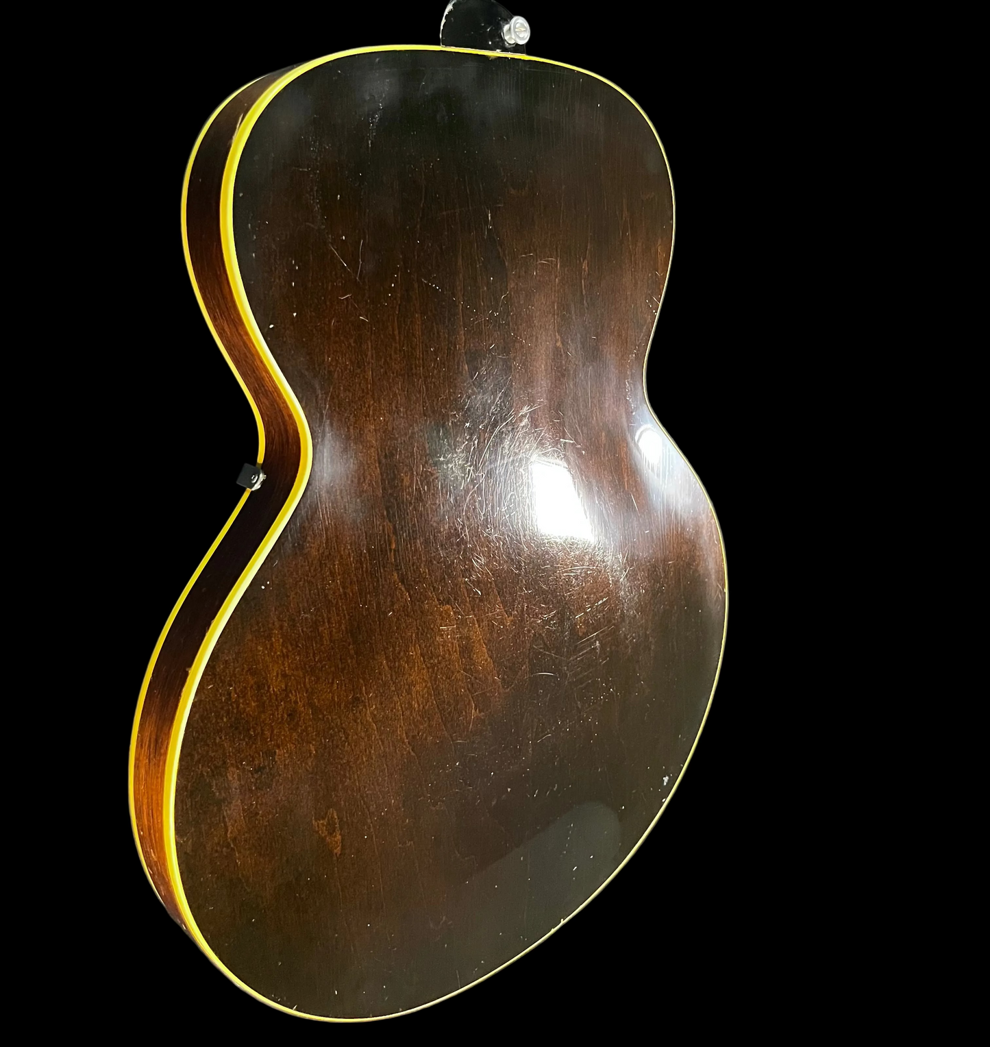 Side back of Used 1956 Gibson ES-125T Thinline Archtop Sunburst w/Case TFW3063