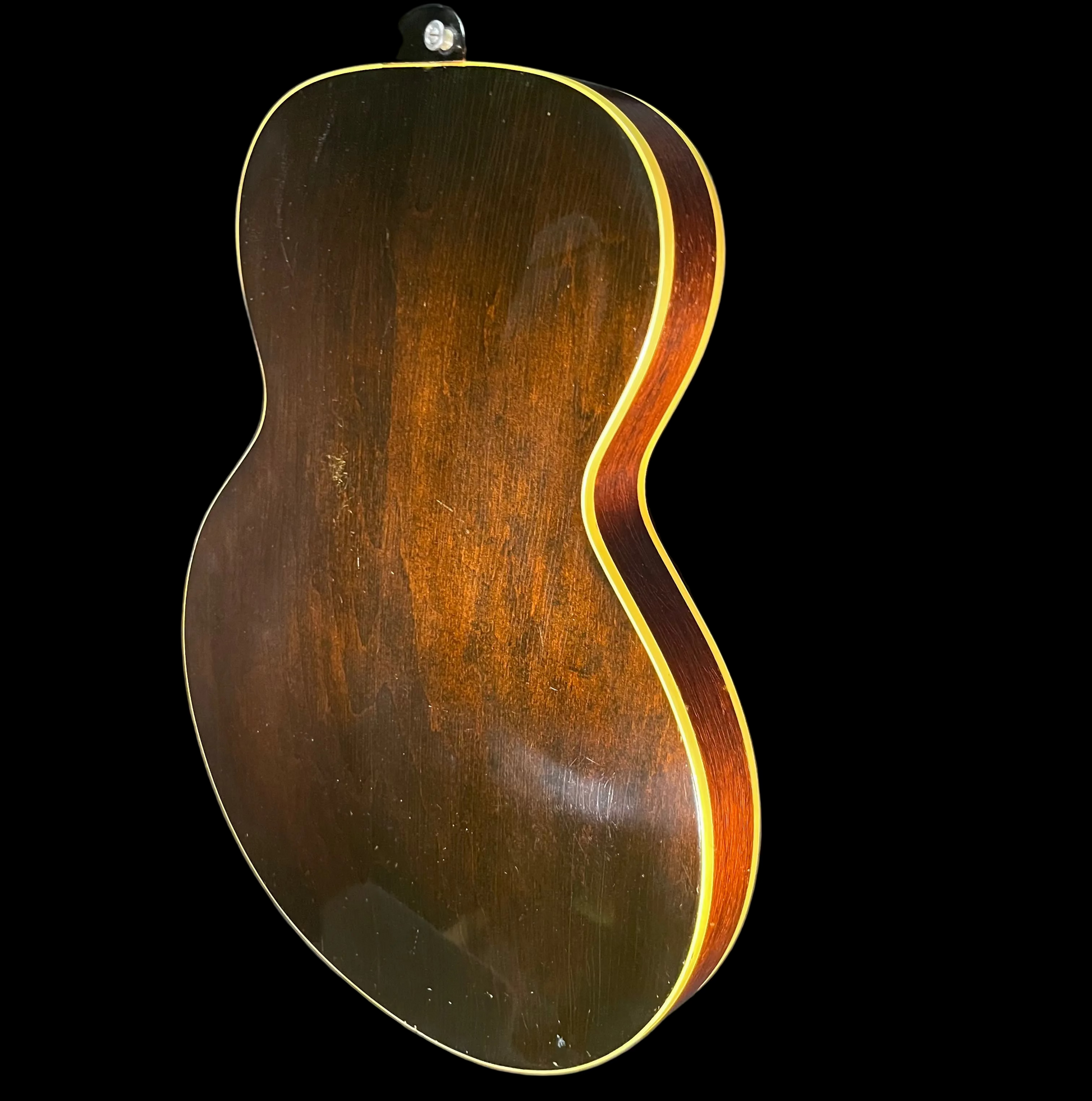 Side back of Used 1956 Gibson ES-125T Thinline Archtop Sunburst w/Case TFW3063