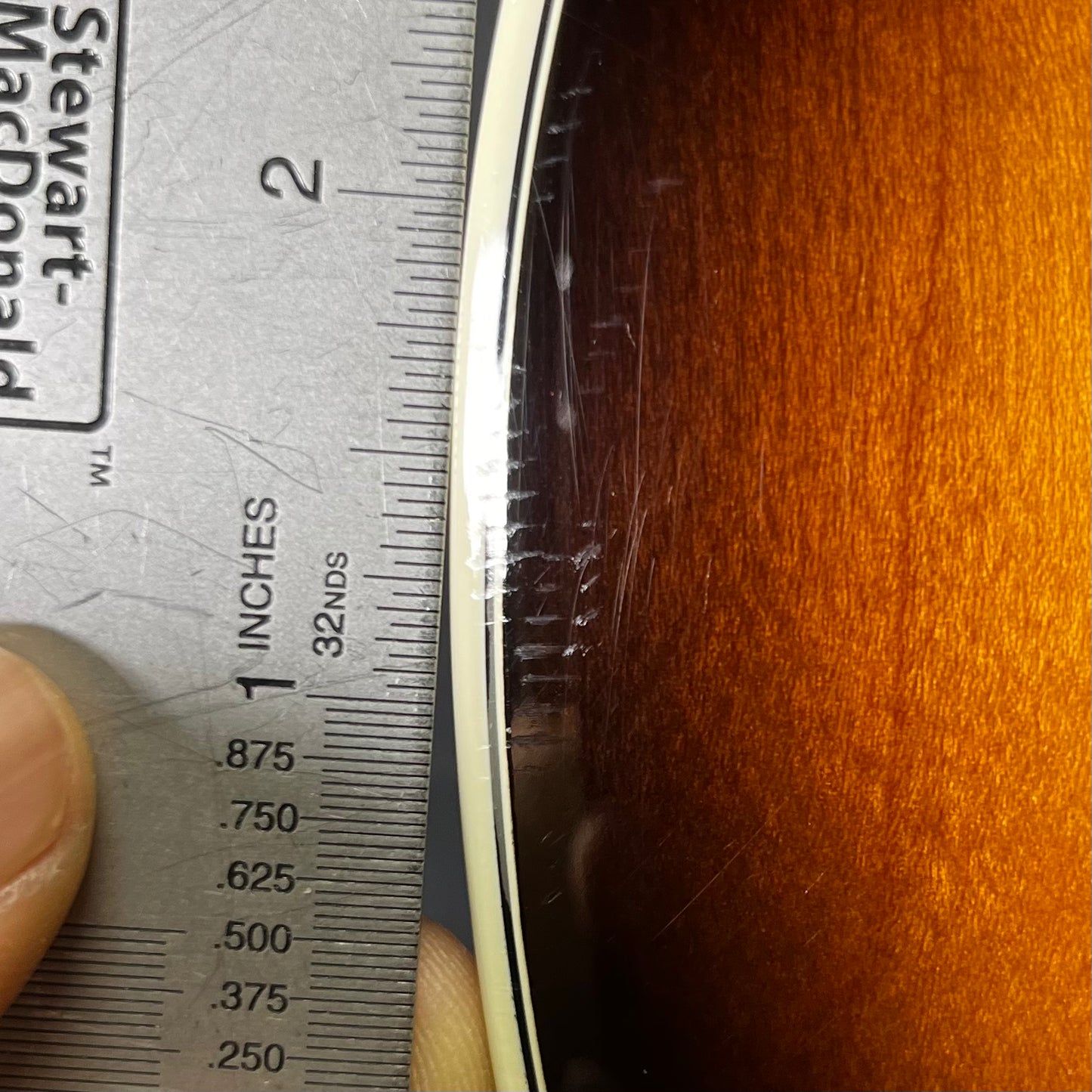 Dings on front of Used 2013 Gibson Midtown Kalamazoo Hollowbody Vintage Sunburst w/OHSC TFW3114