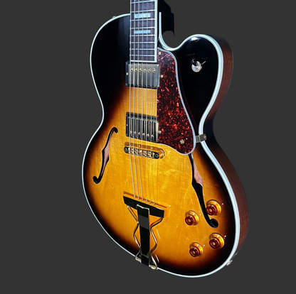 Side front of Used 2013 Gibson Midtown Kalamazoo Hollowbody Vintage Sunburst w/OHSC TFW3114