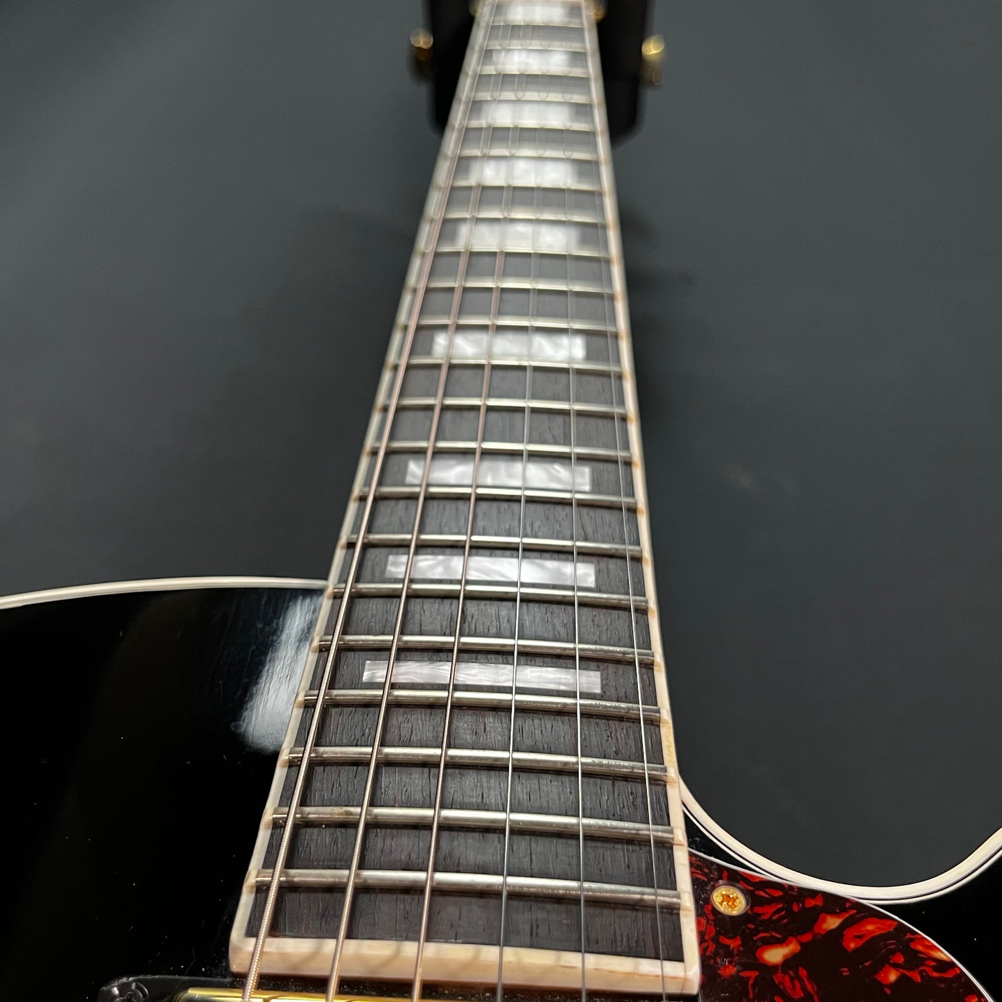 Fret board of Used 2013 Gibson Midtown Kalamazoo Hollowbody Vintage Sunburst w/OHSC TFW3114