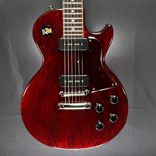 Front of Used 2017 Gibson Custom Shop Les Paul Special 1 of 50 Maple Top Cherry w/case TFW2