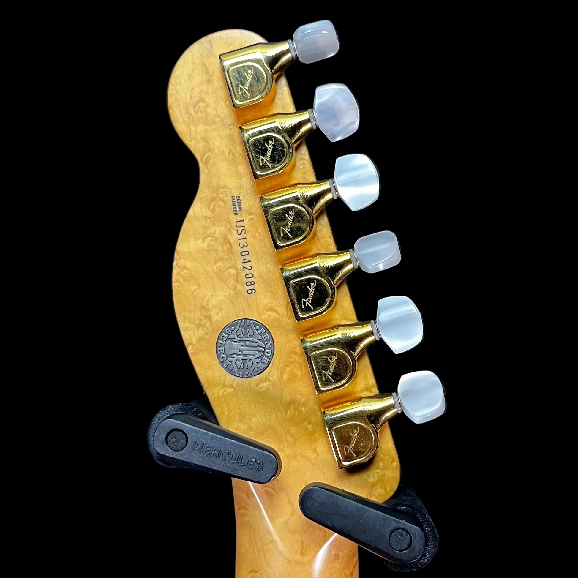 Back of headstock of Used 2013 Fender Select Thinline Telecaster GH w/case TFW3031