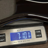 Used 2000 Fender American Vintage '57 Strat Blk on scale displaying weight.