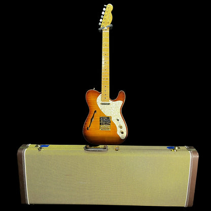 Front of and case of Used 2013 Fender Select Thinline Telecaster GH w/case TFW3031