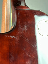 Wear on back of Used 1996 Epiphone Les Paul Standard Gold Top.