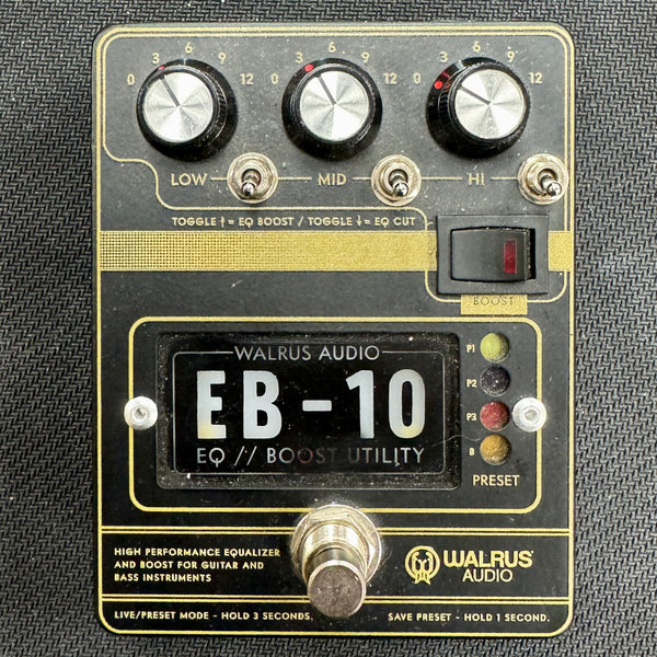 Used Walrus Audio EB-10 Preamp/EQ/Boost w/Box TFW3167