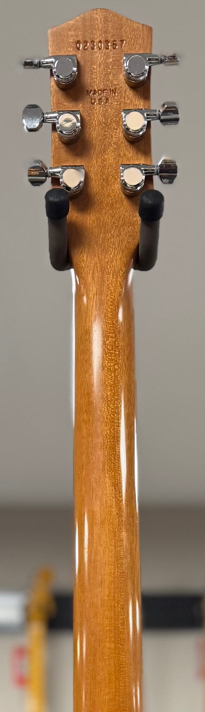 Back of neck of Used Harmony Jupiter Thinline Reissue USA TSS6415