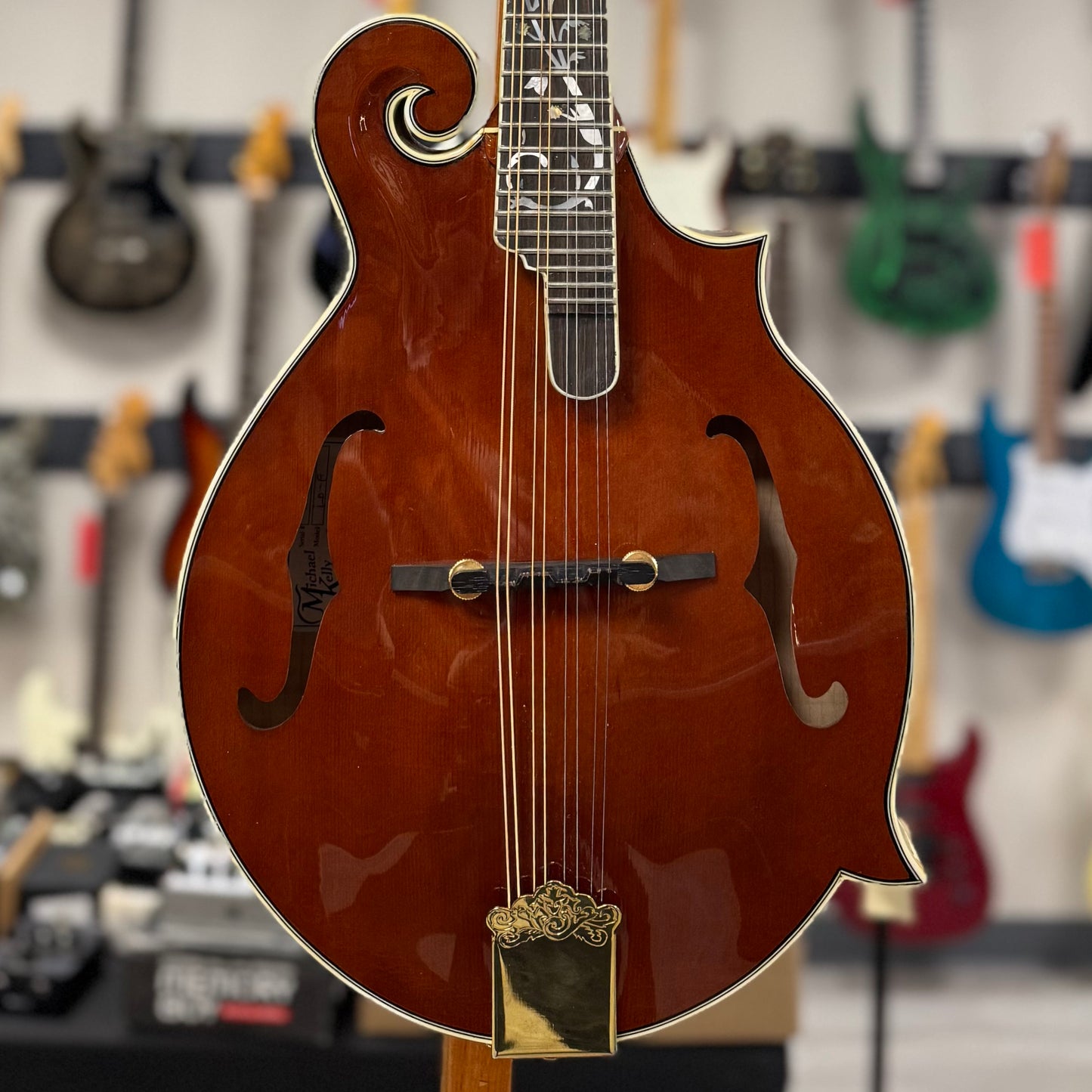 Front of body of Used Michael Kelly LD-F Dragonfly Custom II Limited Edition w/case TSS6408