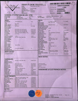Document with text and checkboxes on a dark background