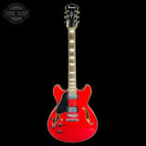 Full front of Used Ibanez AS-73L TCD 5B-01 Cherry Red.