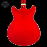 Back of Used Ibanez AS-73L TCD 5B-01 Cherry Red.