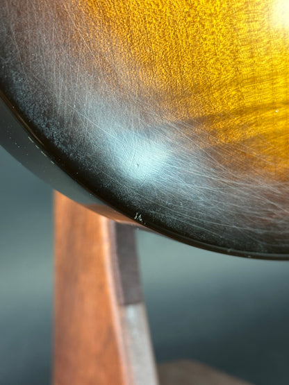 Scratches on body of Used 2013 Gibson Les Paul Studio Desert Burst.