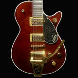 Gretsch electric guitar on a dark background