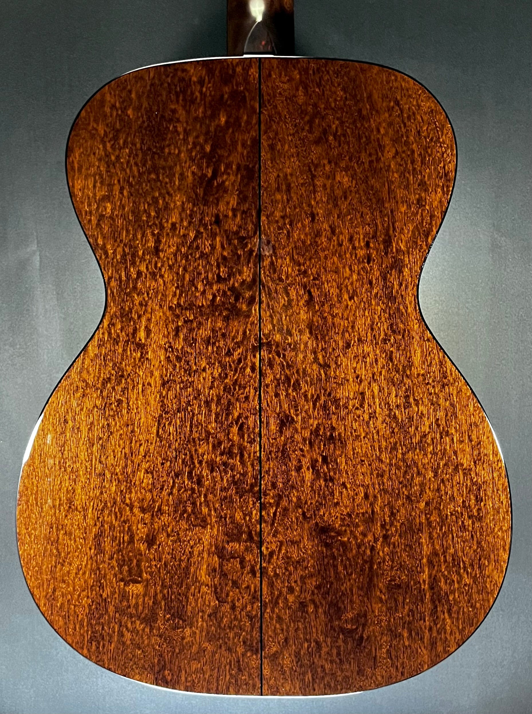 Back of Used Eastman E1OM-SP Special Thermo-Cured Sitka/Sapele OM Natural w/bag TFW361