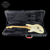 Used 2018 Fender American Standard Stratocaster Vintage White Left Handed in case.