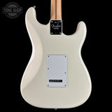 Back of Used 2018 Fender American Standard Stratocaster Vintage White Left Handed.