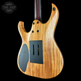 Back angle of Used Mayones Duvell Elite Pro 6 Galaxy Eye Blue Satin.