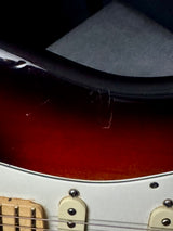 Used 2016 Fender American Standard Left Handed Stratocaster 3-Tone Sunburst w/Case TFW3144