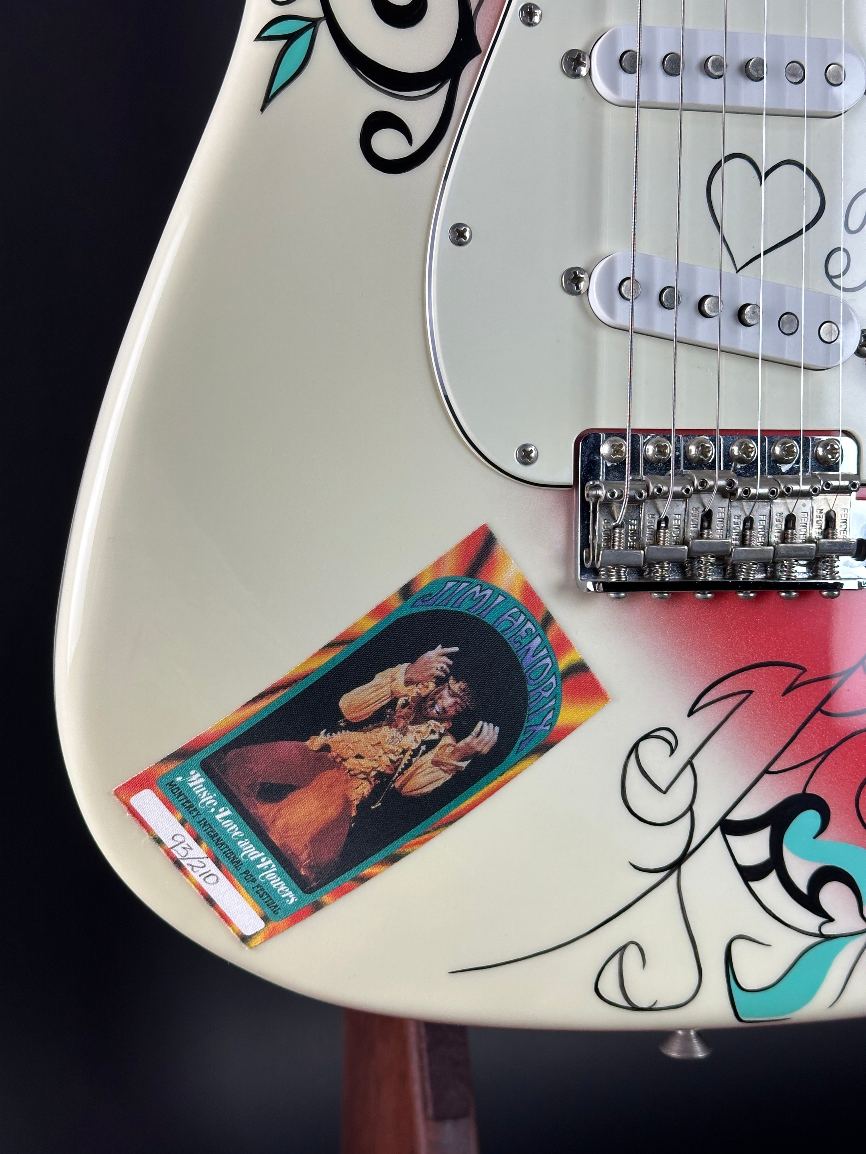 Used 1997 Fender Custom Shop Jimi Hendrix Monterey Stratocaster w