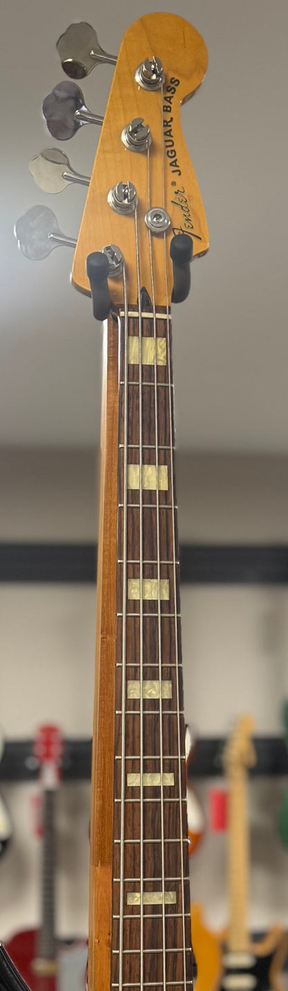 Front of neck of Used Fender 2007 Jaguar Bass w/bag TSS6395