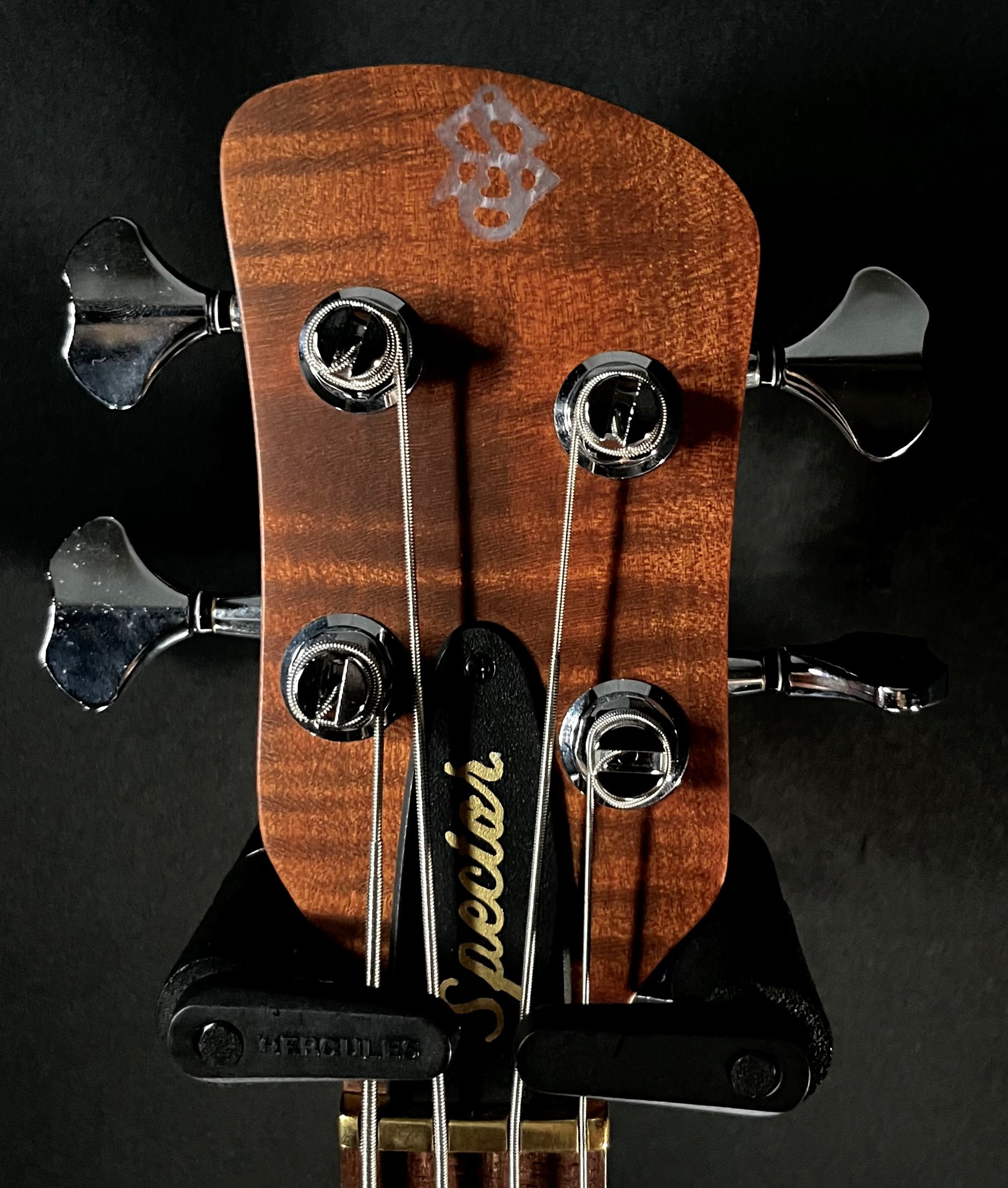 Headstock of Used Spector Euro 4RST Sienna Stain w/bag TFW367