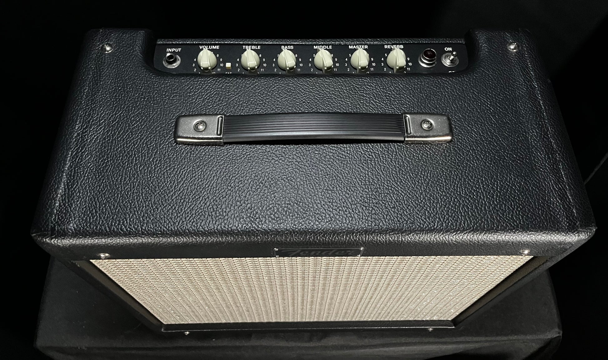 Top of Used Fender Blues Jr 1x12 w/Celestion-A TFW369
