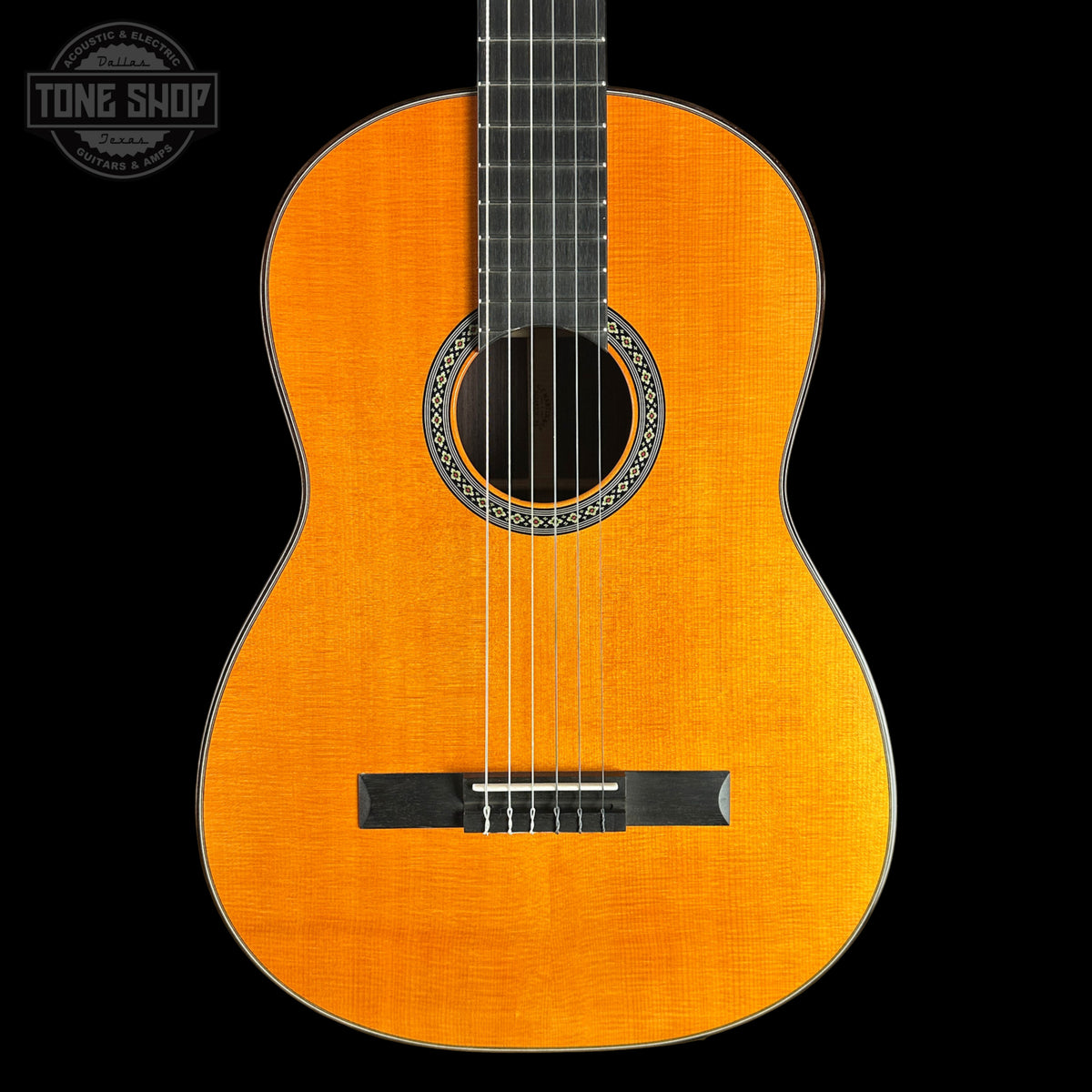 Front of Martin Custom Shop N-20 Nylon Sitka/East Indian Rosewood.