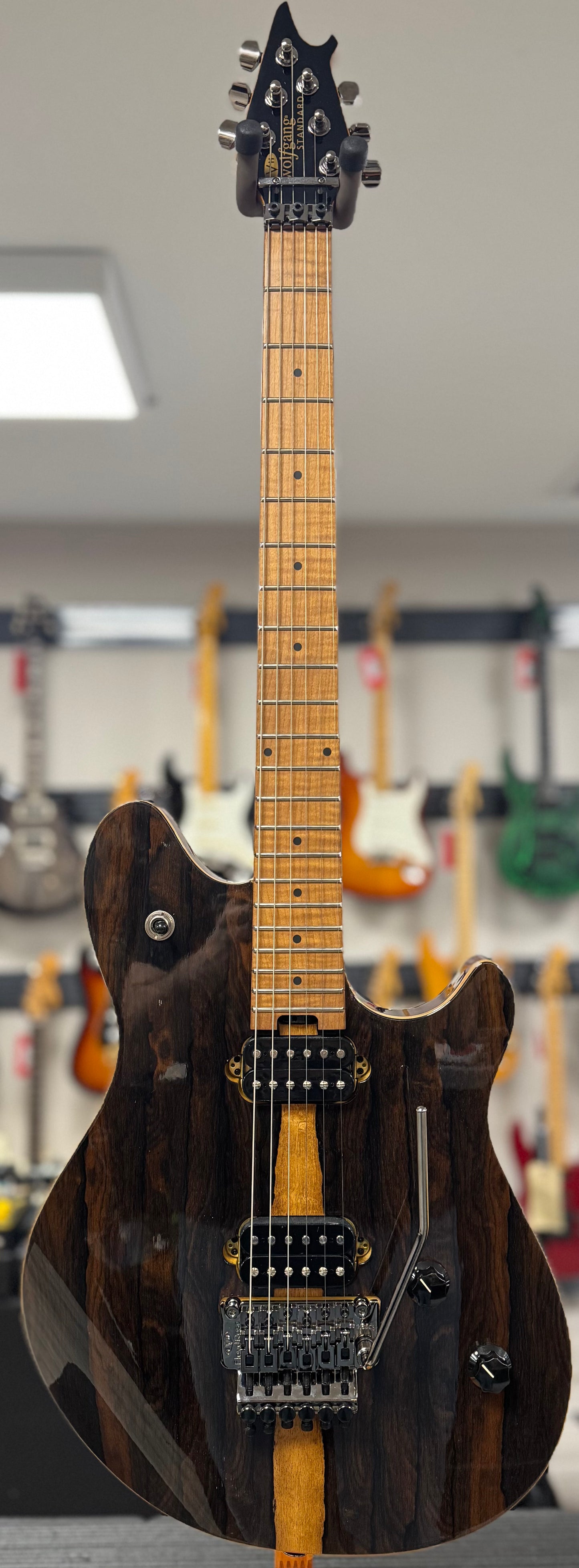 Front of whole Used 2021 EVH Wolfgang Standard Ziricote w/bag TSU22805