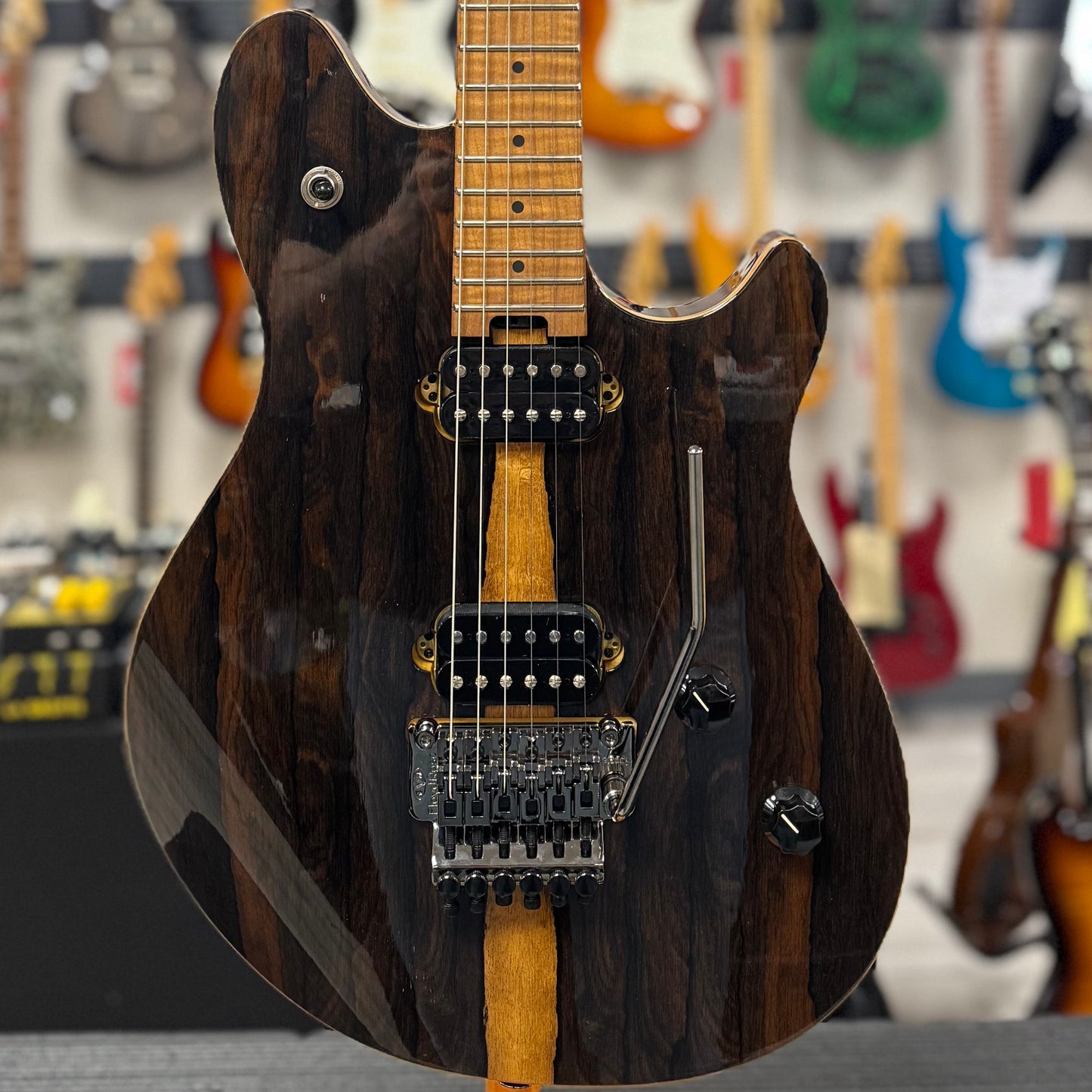 Front of body of Used 2021 EVH Wolfgang Standard Ziricote w/bag TSU22805