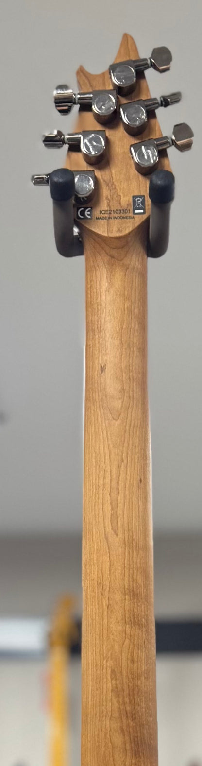 Back of neck of Used 2021 EVH Wolfgang Standard Ziricote w/bag TSU22805